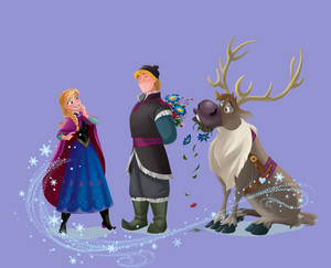  Anna, Kristoff and Sven