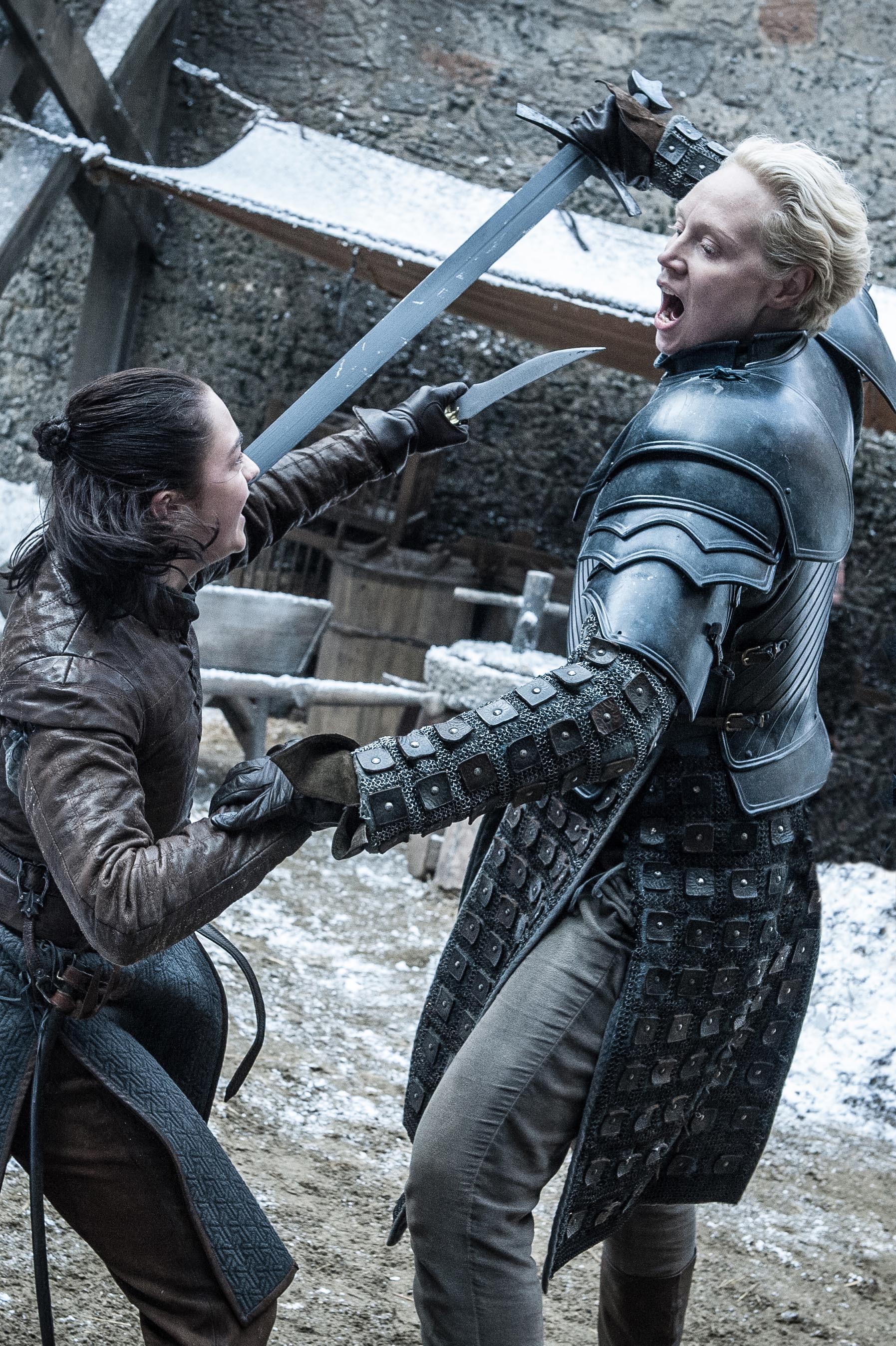 Arya and Brienne 7x04 - The Spoils of War