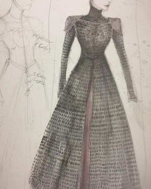 Cersei Lannister Costume Sketch