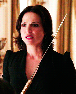  Charming putting a sword to Regina's neck