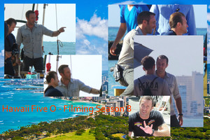  Hawaii Five-0 - Season 8 (Alex O'loughlin) set up shoot in Hawaii