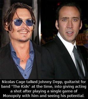  Johnny Depp and Nikolas Cage
