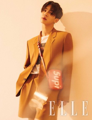  Kikwang rocks suits and talks about his goals with 'Elle'
