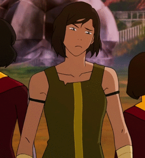  Korra getting ready for her face-off with Kuvira