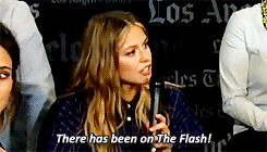  Melissa Benoist knows about the iconic Snowbarry moment.