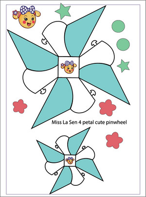  Miss La Sen 4 petal cute pinwheel
