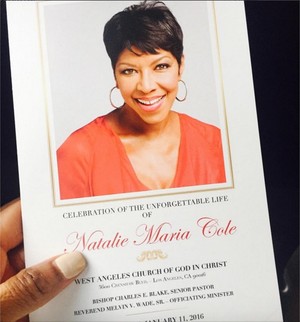  Natalie Cole Funeral Program