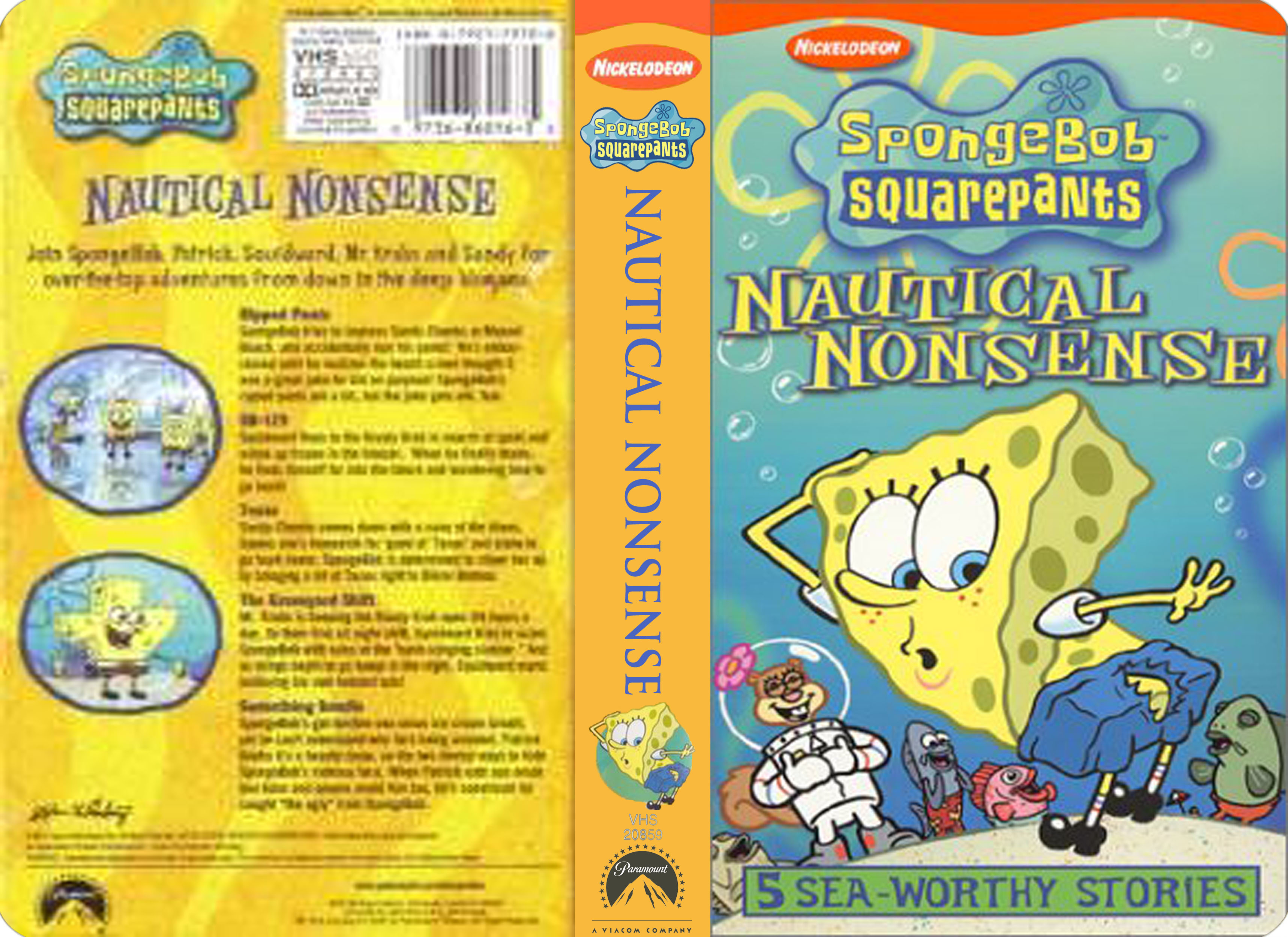 Nickelodeon Spongebob SquarePants VHS