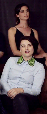  Odette's reaction while Katie is talking A.K.A. a guide on how to be a supportive cast member