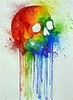 Rainbow Skull 1