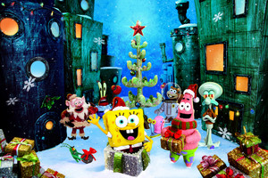  Spongebob Christmas achtergrond