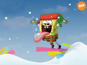  Spongebob Weihnachten Hintergrund
