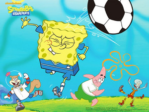  Spongebob Football پیپر وال