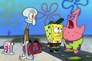  Spongebob, Patrick, Squidward and Gary
