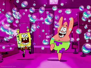  Spongebob and Patrick वॉलपेपर
