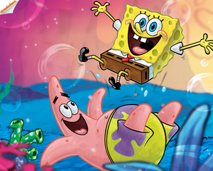  Spongebob and Patrick achtergrond