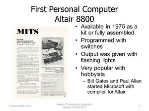  The Altair 8800 Personal Computer