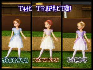  The Triplets búp bê barbie in the 12 dancing princesses