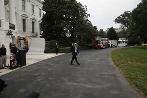  Trump Departs the White House En Route to New York - August 14, 2017