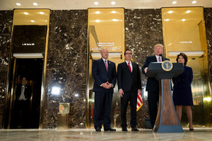  Trump Speaks On Infrastructure Meeting Held At Trump Tower - August 15, 2017