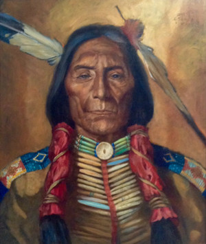  lobo túnica, albornoz (Sioux) por James Hutchinson
