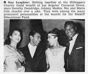  Clipping Pertaining To Nat "King" Cole