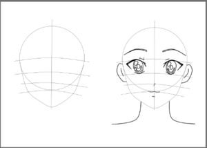  draw anime face