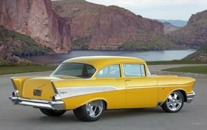  muscle cars chevrolet chevrolet bel air classic cars chevrolet project x 1957 1920x1200 wallpap Стена