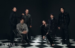  After School's Nana with 'The Swindlers' casts for Harper's Bazaar Magazine November Issue