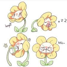  Baby Flowey the फूल expressions