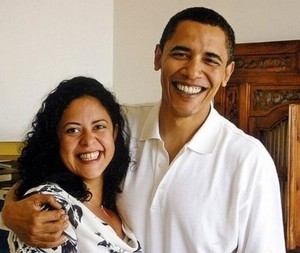  Barack And Half-Sister, Maya