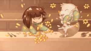 Chara and Asriel's Baking Accident