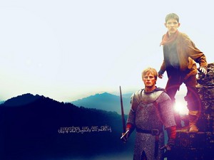  Colin and Bradley as Merlin and Arthur