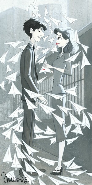 Disney Fine Art - Paperman "And Then There Was You" by Michelle St.Laurent