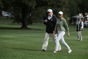  Donald and Melania Return to White House - September 14, 2017