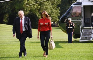  Donald and Melania Return to the White House - September 10, 2017