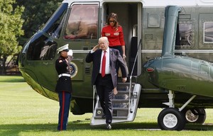  Donald and Melania Return to the White House - September 10, 2017