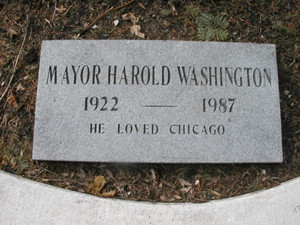  Gravesite Of Harold Washington