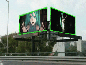 Hatsune Miku in Billbord Screen