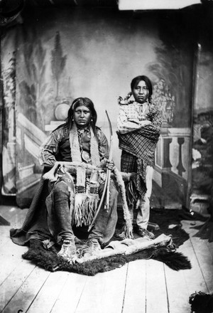  Ignacio and son (Mescalero Apache) 1880