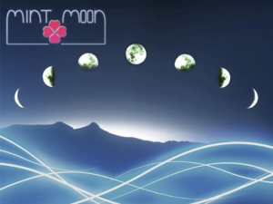 Mint Moon Fan Wallpaper