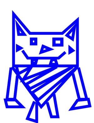 My blue cat design