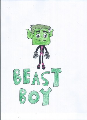 My drawing of Beast Boy from Teen Titans Go!
