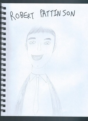 My drawing of Robert Pattinson