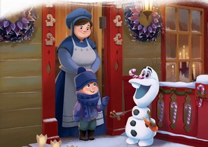  Olafs Frozen - Uma Aventura Congelante Adventure - Storybook Illustration