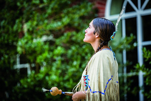  Q'orianka Kilcher as Te Ata Fisher in Te Ata (2016)