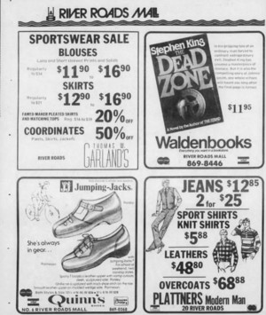  River Roads Mall ad (1979)
