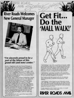  River Roads Mall spring savings ad (1989)