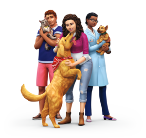  The Sims 4: kucing and anjing Render