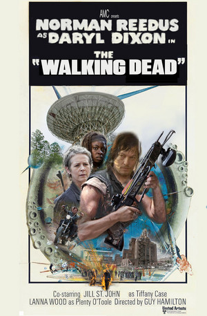  The Walking Dead "Diamonds Are Forever" Movie Tribute Poster for the 100th Episode